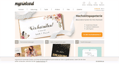 Desktop Screenshot of myprintcard.de