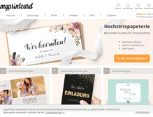 Tablet Screenshot of myprintcard.de